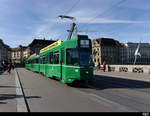 BVB - Tram Be 4/4  483 unterwegs auf der Linie 6 in Basel am 22.02.2020