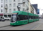 BVB - Tram Be 4/6 6008 unterwegs auf der Linie 15 in Basel am 19.03.2023