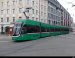 BVB - Tram Be 6/8 5022 unterwegs in Basel am 19.03.2023