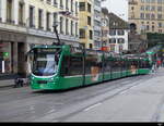 BVB - Be 6/8 313 unterwegs auf der Linie 8 in der Stadt Basel am 18.11.2023