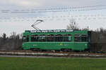 Be 4/4 491 fährt am 27.11.2025 mit der Fahrschule zur Haltestelle Rothausstrasse. Aufnahme Pratteln.