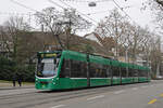 Be 6/8 Combino 311, auf der Linie 1, fährt am 01.12.2025 zur Haltestelle ZOO Bachletten. Aufnahme Basel.