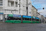 Be 6/8 Flexity 5042, auf der Linie 6, fährt am 16.02.2026 Richtung Haltestelle ZOO Bachletten. Aufnahme Basel.