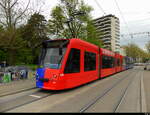 BVB - Be 6/8  306 unterwegs auf der Linie 1 in der Stadt Basel am 10.04.2026