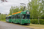Be 4/4 502 zusammen mit dem B4S 1493, auf der Linie 15, f�hrt am 04.05.2026 zur Endstation auf dem Bruderholz. Aufnahme Basel.