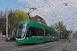 Be 4/6 Flexity 6016, auf der wegen einer Baustelle umgeleiteten Linie 3, f�hrt am 23.03.2026 zur Haltestelle am Bahnhof SBB. Aufnahme Basel.