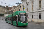 Be 4/6 Flexity 6005, auf der Linie 15, f�hrt am 16.02.2026 den Steinenberg hoch zur Haltestelle Bankverein. Aufnahme Basel.