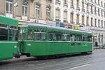 B4S 1495, auf der Linie 16, f�hrt am 16.02.2026 als Zweitwagen zur Haltestelle Theater. Aufnahme Basel.