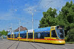 Be 6/10 Tango 165, auf der Linie 10, muss wegen einer Baustelle in der M�nchensteinerstrasse am 02.05.2026 bereits beim Depot Dreispitz mit einem Retourman�ver wenden. Aufnahme Basel.