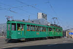 Am 21.03.2026 war der Ce 2/2 190 zusammen mit dem C3 1303 bei den Basler Geschichtstage auf einem Rundkurs unterwegs. Hier �berquert der Zug die M�nchensteinerbr�cke. Aufnahme Basel.