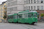 Be 4/4 496 zusammen mit dem B4S 1472, auf der Linie 16, verl�sst am 18.05.2026 die Haltestelle Markthalle Richtung Heuwaage. Aufnahme Basel.