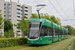 Be 6/8 Flexity 5014, auf der Linie 6, f�hrt am 04.05.2026 zur Haltestelle Hirzbrunnen/Claraspital. Aufnahme Basel.