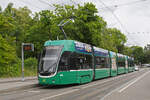 Be 6/8 Flexity 5005, auf der Linie 3, bedient am 11.05.2026 die Haltestelle St. Alban Tor. Aufnahme Basel.