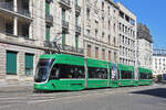 Be 6/8 Flexity 5034, auf der wegen einer Baustelle umgeleiteten Linie 3, f�hrt am 29.05.2026 zur Haltestelle Markthalle. Aufnahme Basel.