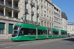 Be 6/8 Flexity 5035, auf der Linie 1, f�hrt am 29.05.2026 zur Haltestelle Markthalle. Aufnahme Basel.