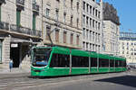 Be 6/8 Combino 301, auf der Linie 2, f�hrt am 29.05.2026 durch die Centralbahnstrasse zur Haltestelle Markthalle. Aufnahme Basel.