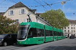 Be 6/8 Flexity 5011, auf der Linie 14, f�hrt am 27.04.2025 den Steinenberg hinunter zur Haltestelle Barf�sserplatz.