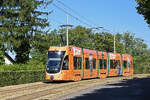 Be 4/6 Flexity 6004 mit der Werbung f�r Caff� Latte, auf der Linie 15, f�hrt am 02.07.2026 zur Haltestelle Studio Basel. Aufnahme Basel.