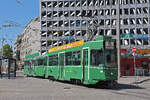 Be 4/4 500 zusammen mit den B4S 1486 verl�sst am 02.07.2026 die Haltestelle am Aeschenplatz. Aufnahme Basel.