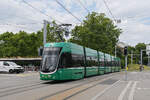 Be 6/8 Flexity 5007, auf der Linie 14, f�hrt am 08.06.2026 bei der Haltestelle St. Jakob ein. Aufnahme Basel.