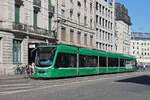 Be 6/8 Combino 321, auf der Linie 8, f�hrt am 02.07.2026 durch die Centralbahnstrasse zur Haltestelle Markthalle.