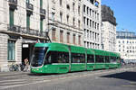 Be 6/8 Flexity 5007, auf der Linie 1, f�hrt am 02.07.2026 zur Haltestelle Markthalle. Aufnahme Basel.