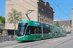 Be 6/8 Flexity 5026, auf der Linie 2, f�hrt am 20.07.2026 zur Haltestelle Gewerbeschule.