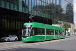 Be 4/6 Flexity 6010, auf der Linie 2, f�hrt am 10.08.2026 zur Haltestelle Messeplatz.
