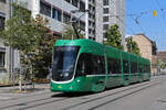 Be 6/8 Flexity 5030, auf der Linie 21, f�hrt am 20.07.2026 zur Haltestelle Gewerbeschule.
