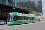 Be 6/8 Flexity 5039, auf der Linie 2, f�hrt am 10.08.2026 zur Haltestelle Messeplatz. Aufnahme Basel.