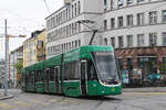 Be 4/6 Flexity 6016, auf der Linie 16, f�hrt am 17.08.2026 zur Haltestelle Markthalle. Aufnahme Basel.