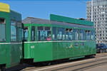 B4S 1472, auf der Linie 21, �berquert am 15.09.2026 als Zeitwagen die Dreirosenbr�cke.