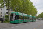 Be 6/8 Flexity 5038, auf der Linie 1, f�hrt am 04.05.2026 zur Haltestelle Sch�tzenhaus.