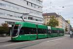 Be 6/8 Flexity 5035, auf der Linie 6, bedient am 13.10.2026 die Haltestelle Gewerbeschule. Aufnahme Basel.