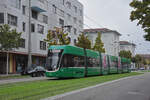 Be 6/8 Flexity 5007, auf der Linie 14, f�hrt am 19.10.2026 zur Haltestelle Dreirosenbr�cke. Aufnahme Basel.