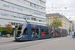 Be 6/8 Flexity 5009 mit der Werbung f�r einen Pferdeanlass, auf der Linie 6, bedient am 13.10.2026 die Haltestelle Gewerbeschule.