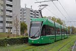 Be 4/6 Flexity 6014, auf der Linie 2, f�hrt am 19.10.2026 zur Haltestelle Hirzbrunnen/Claraspital.