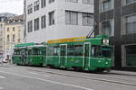 Be 4/4 493 zusammen mit dem B4S 1449, auf der Linie 16, f�hrt am 07.09.2026 in die Spiegelgasse und wartet die n�chste Abfahrtszeit ab.