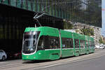 Be 6/8 Flexity 5034, auf der Linie 21, f�hrt am 10.08.2026 zur Haltestelle Messeplatz.