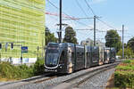 Be 6/8 Flexity 5010 mit der Elektrolux Werbung, auf der Linie 14, f�hrt am 10.08.2026 zur Haltestelle St.