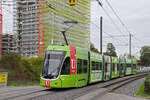 Be 6/8 Flexity 5001 mit der U-Abo Werbung, auf der Linie 14, f�hrt am 26.10.2026 zur Haltestelle St.