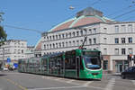 Be 6/8 Combino 319, auf der Linie 1, f�hrt am 28.07.2026 zur Endstation am Bahnhof SBB.