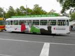 BLT - Tramanhnger B 1316 mit Werbung unterwegs auf der Linie 17 am 12.07.2008