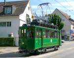 BVB - Oldtimer Tram Ce 2/2 48 unterwegs in Riehen bei der 100 Jahr Feier der Linie 6 am 10.08.2008