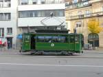BVB - Oldtimer Tram Ce 2/2 47 unterwegs in der Stadt Basel am 31.10.2009