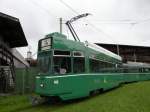 Motorwagen 483 in der Schlaufe bei Pratteln auf der Linie 14. Die Aufnahme stammt vom 13.05.2010.