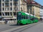 BVB - Tram Be 4/8 681 unterwegs auf der Linie 14 in der Stadt Basel am 16.04.2011