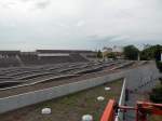 Nur am Tag der offenen Tr konnte man das spezielle Dach der neuen Halle des Depots Wiesenplatz besichtigen. Die Aufnahme stammt vom 17.06.2011.