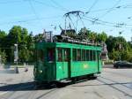 BVB - Oldtimer Tram Be 2/2 181 unterwegs vor dem Bahnhof Basel SBB am 26.06.2011