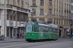 Be 4/4 mit der Betriebsnummer 465 fhrt zur Mittleren Rheinbrcke in Basel. Die Aufnahme stammt vom 13.08.2011.